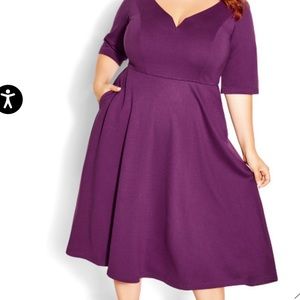 Cute elbow sleeve dress with pockets